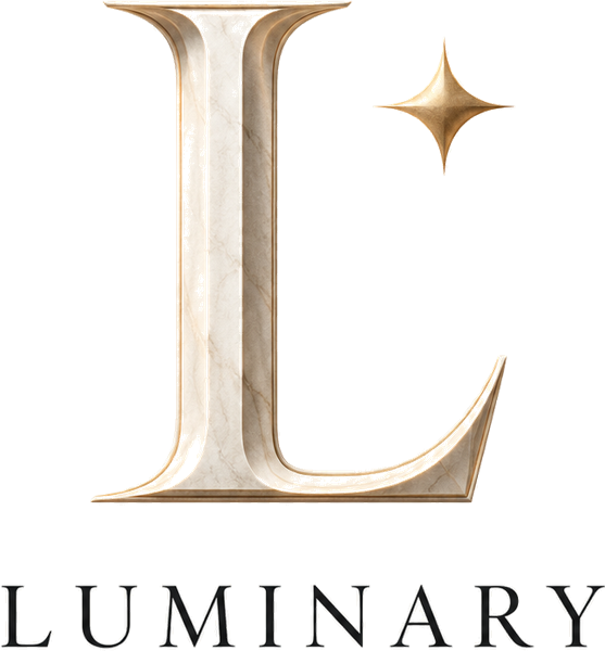Luminary marble L monogram